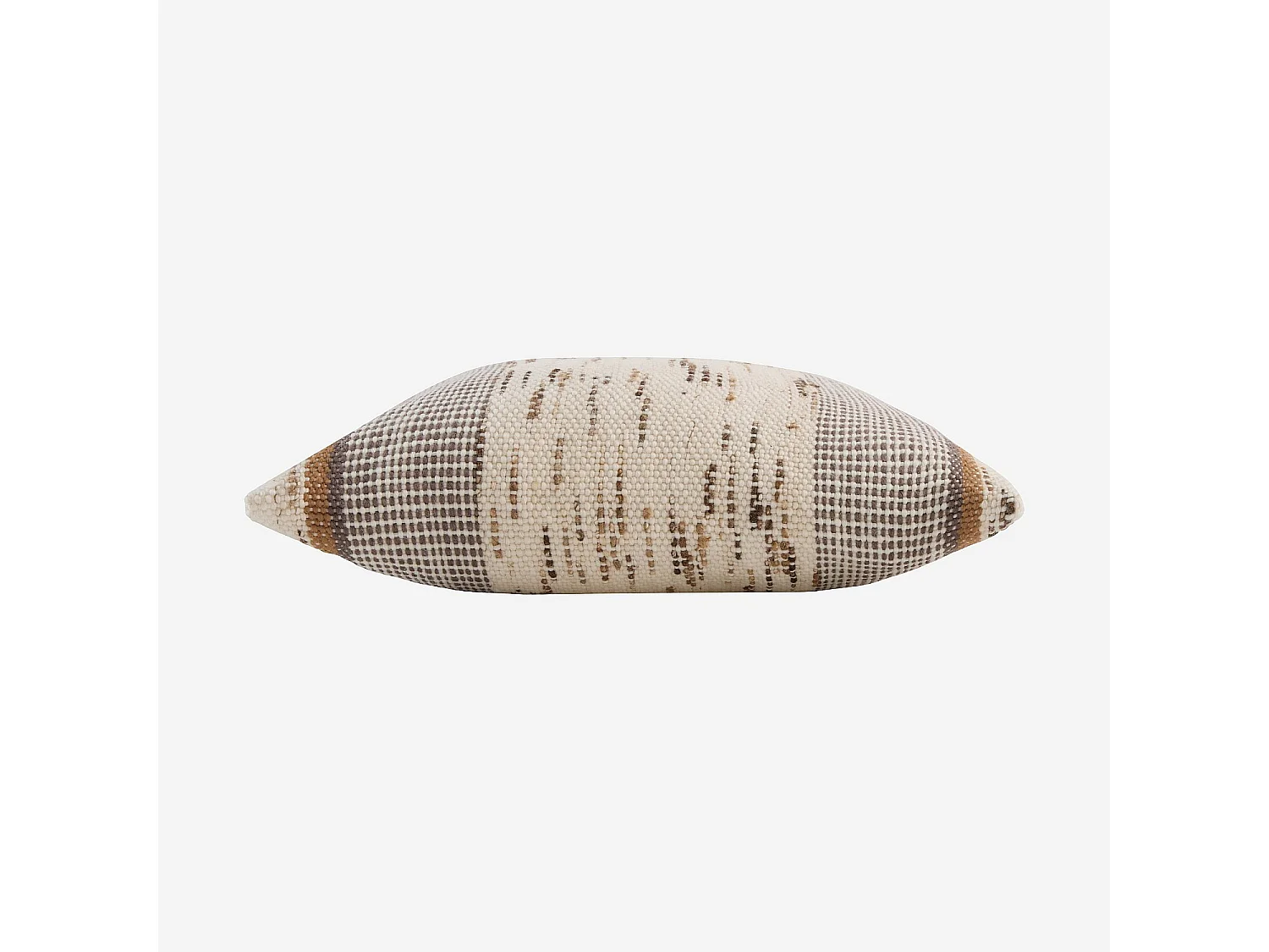 Coussin en laine et soie - 45 x 45 cm - Brun