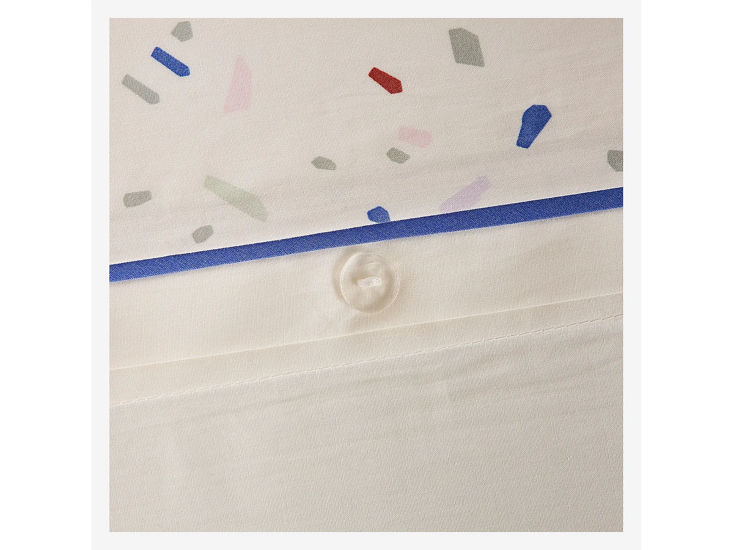 Parure de lit en percale de coton bio - 260 x 240 cm - Motifs à pois - Design by Floriane Jacques