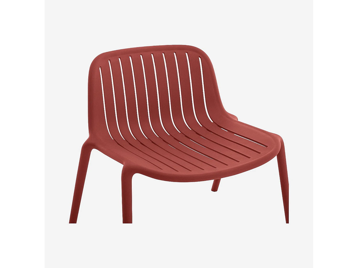 Habitat - Fauteuil de jardin en polypropylène - Rouge parme - Arzon