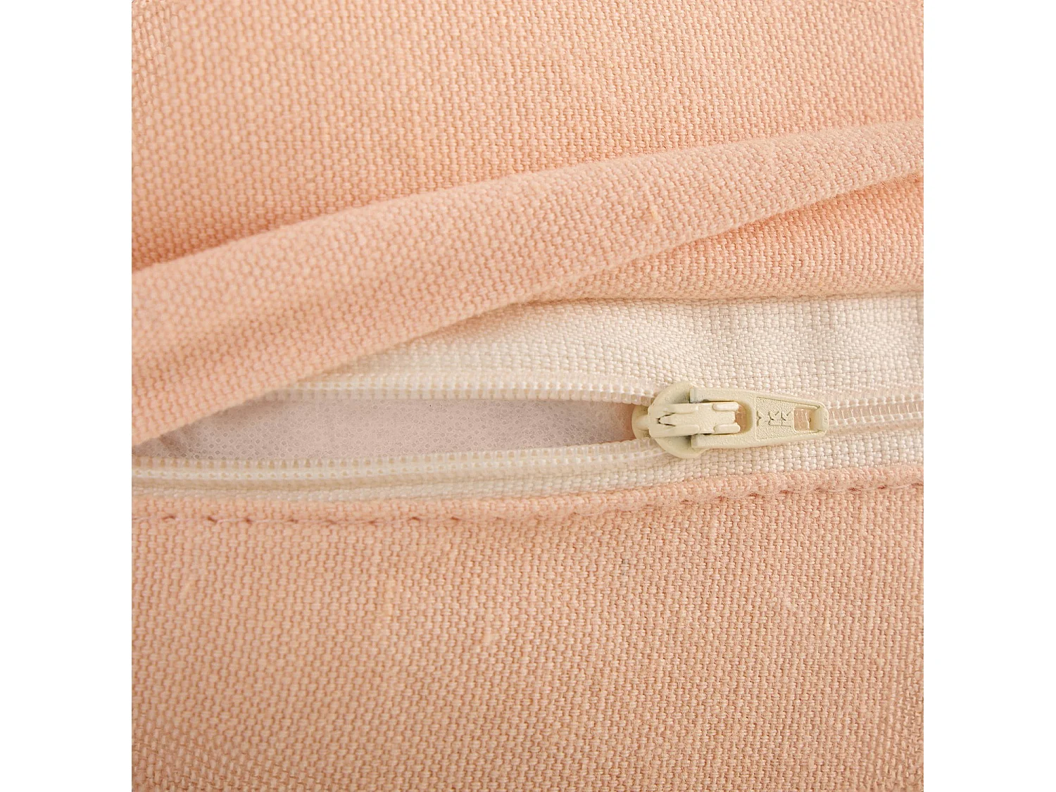 Coussin en coton côtelé - 50 x 50 cm - Motifs à rayures - Brun et Rouge