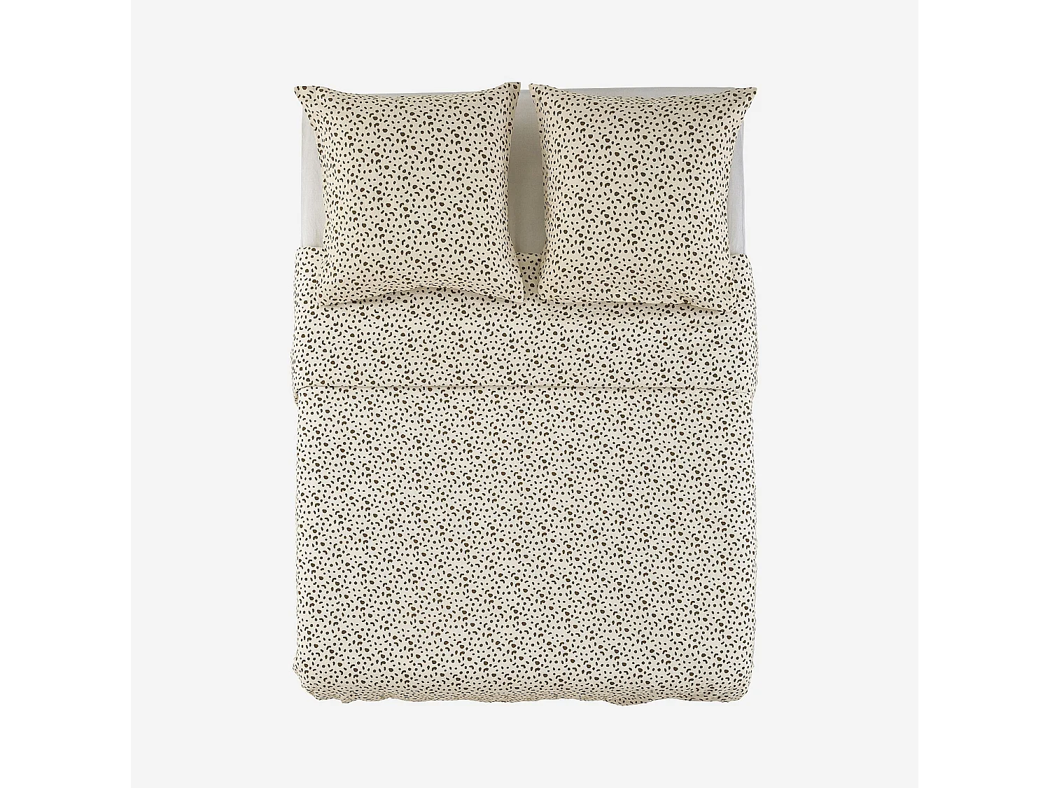 Parure de lit en double gaze de coton - 260 x 240 cm - Bronze - Design by Floriane Jacques