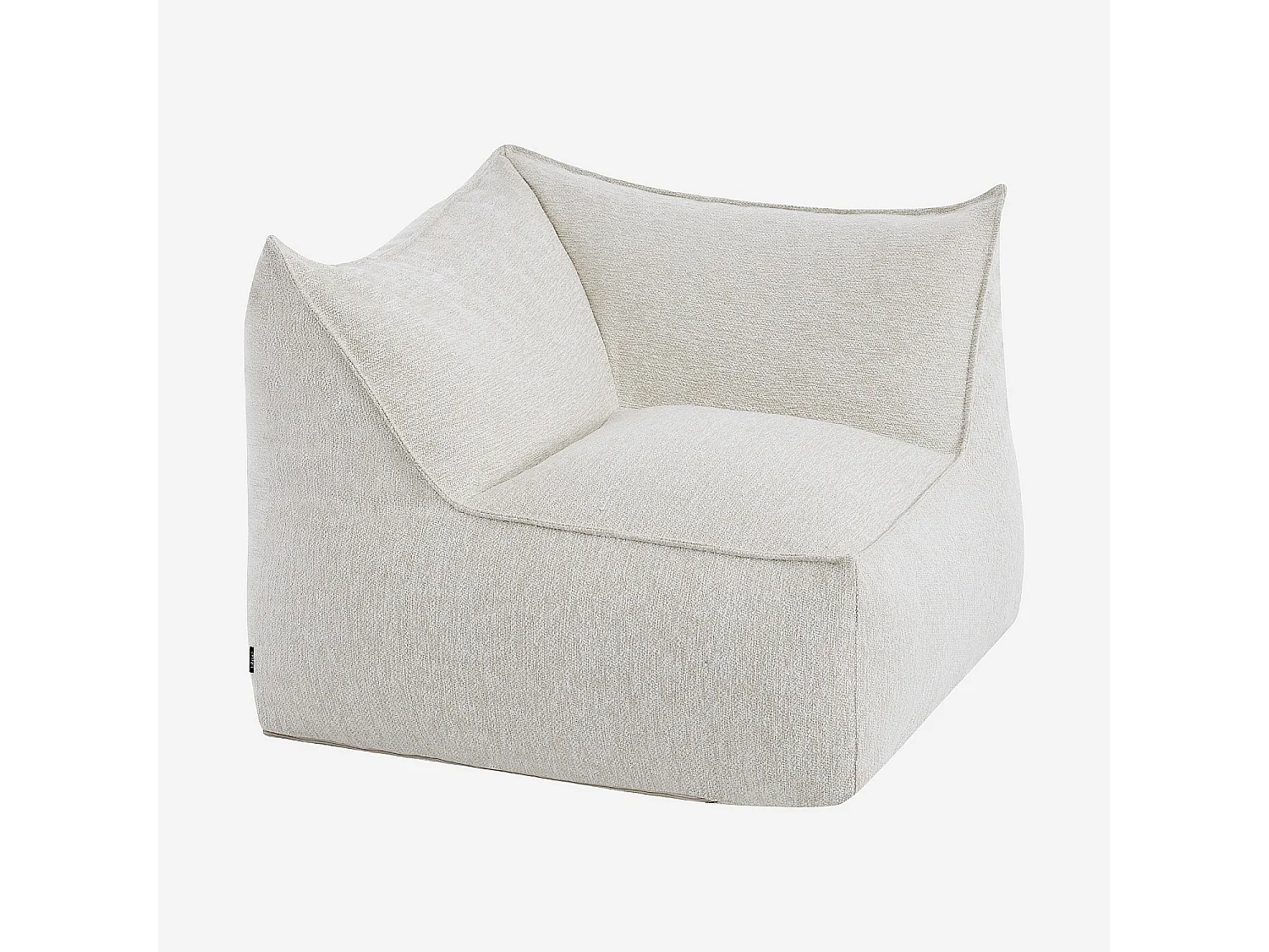 Habitat - Fauteuil d'angle de jardin en tissu déperlant - Crème - Terzo