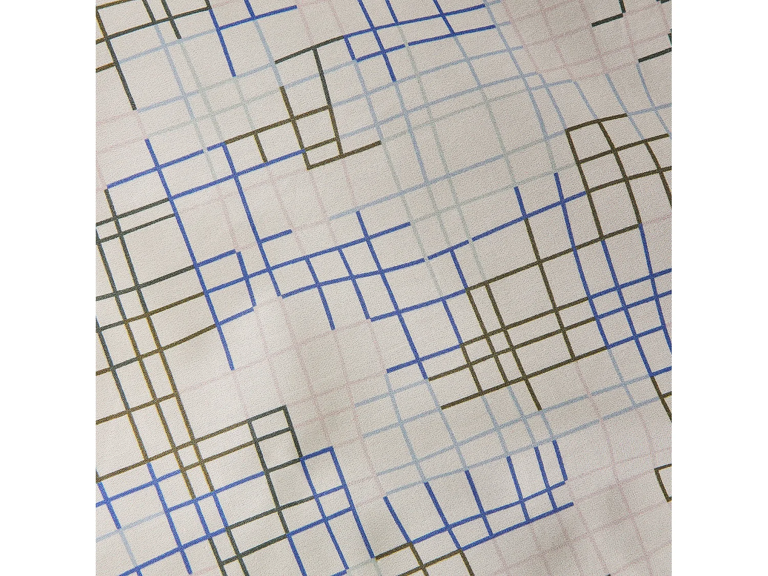 Parure de lit en percale de coton bio - 240 x 220 cm - Motifs à carreaux - Design by Floriane Jacques