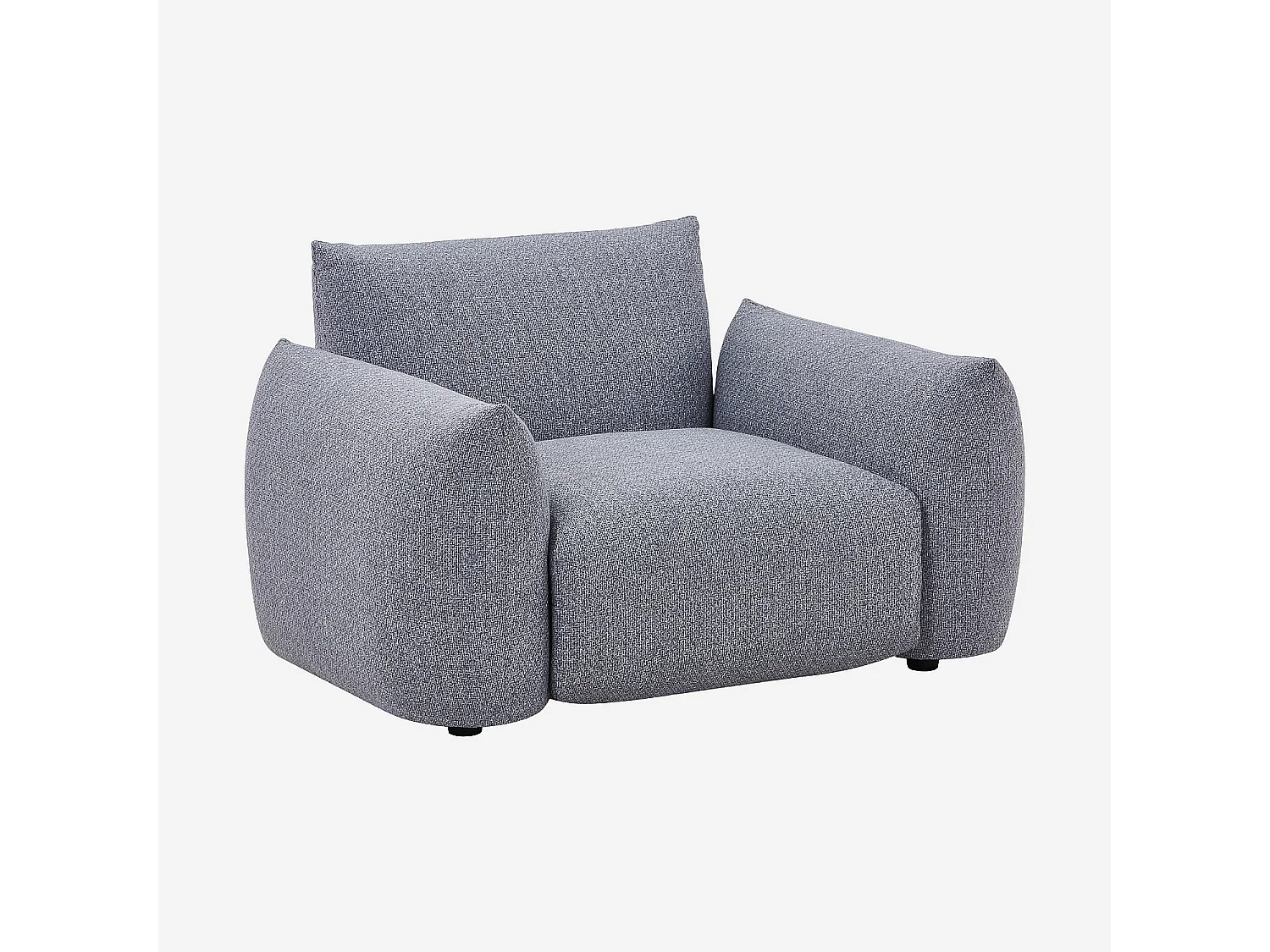 Fauteuil de jardin en tissu déperlant - Gris granit