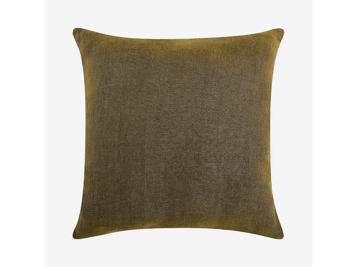 Coussin brodé en lin - 45 x 45 cm - Bronze - Design by Floriane Jacques
