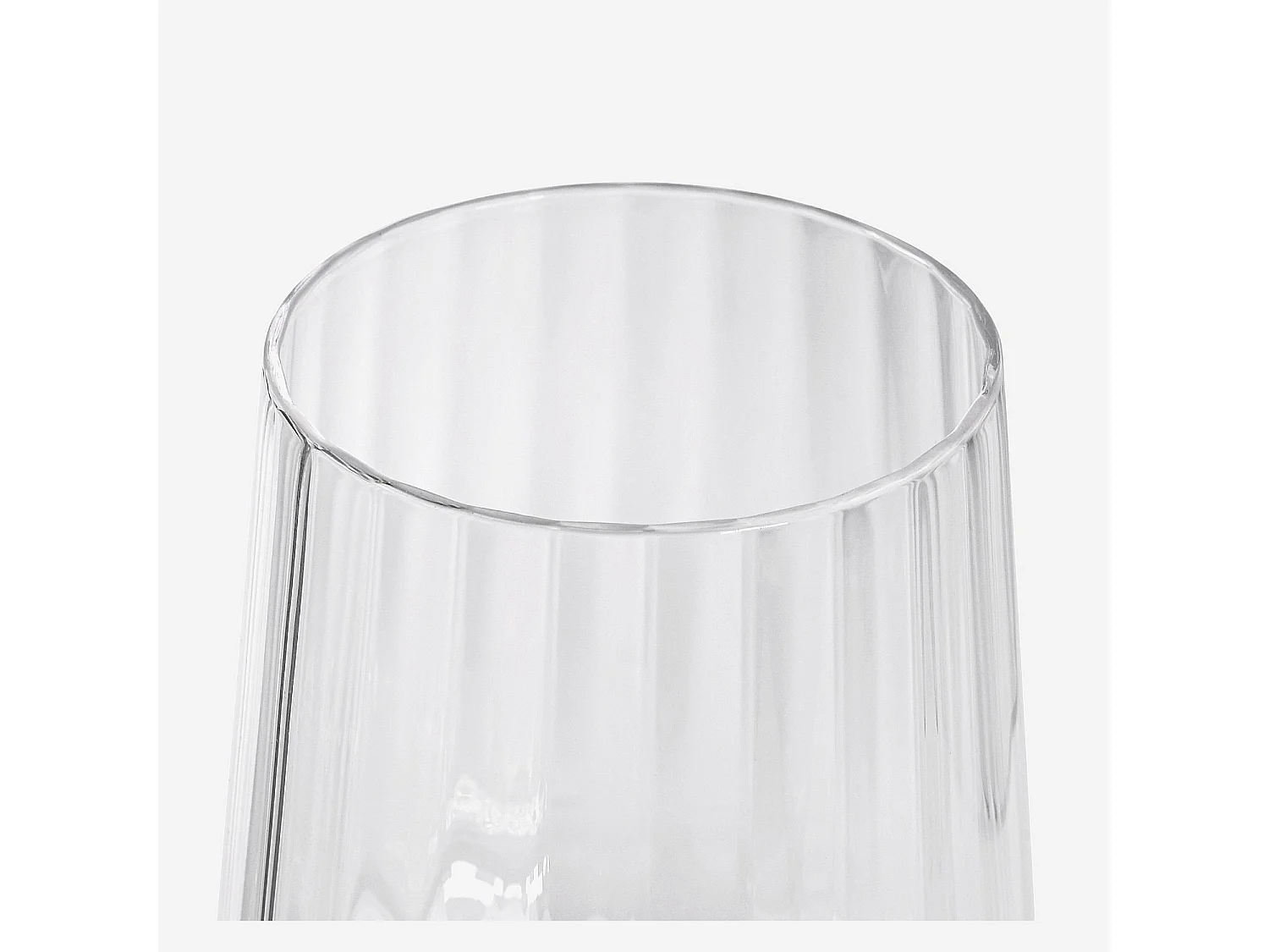 Lot de 6 verres à vin rouge en verre cristallin - 43 cl - Transparent