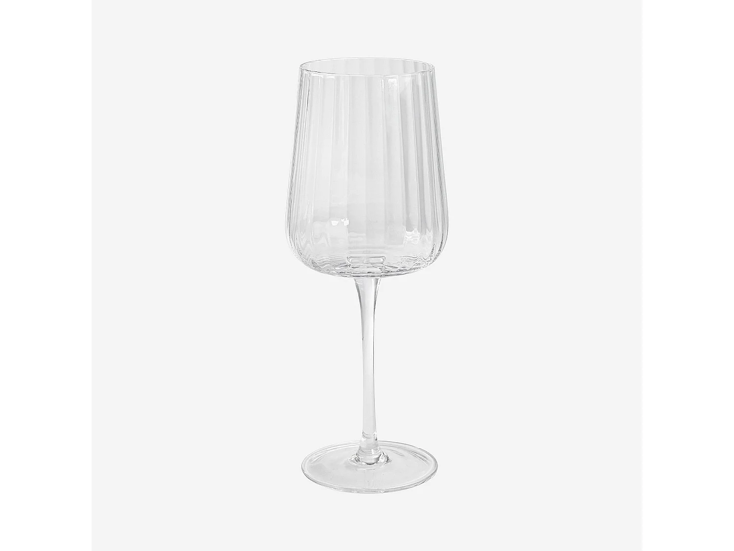 Lot de 6 verres à vin rouge en verre cristallin - 43 cl - Transparent