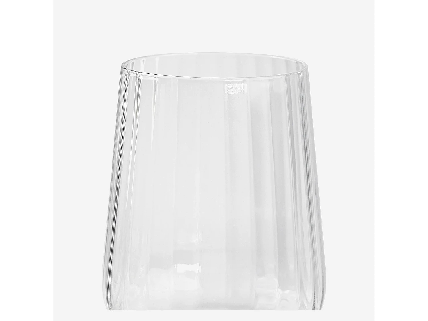 Lot de 6 verres à vin rouge en verre cristallin - 43 cl - Transparent