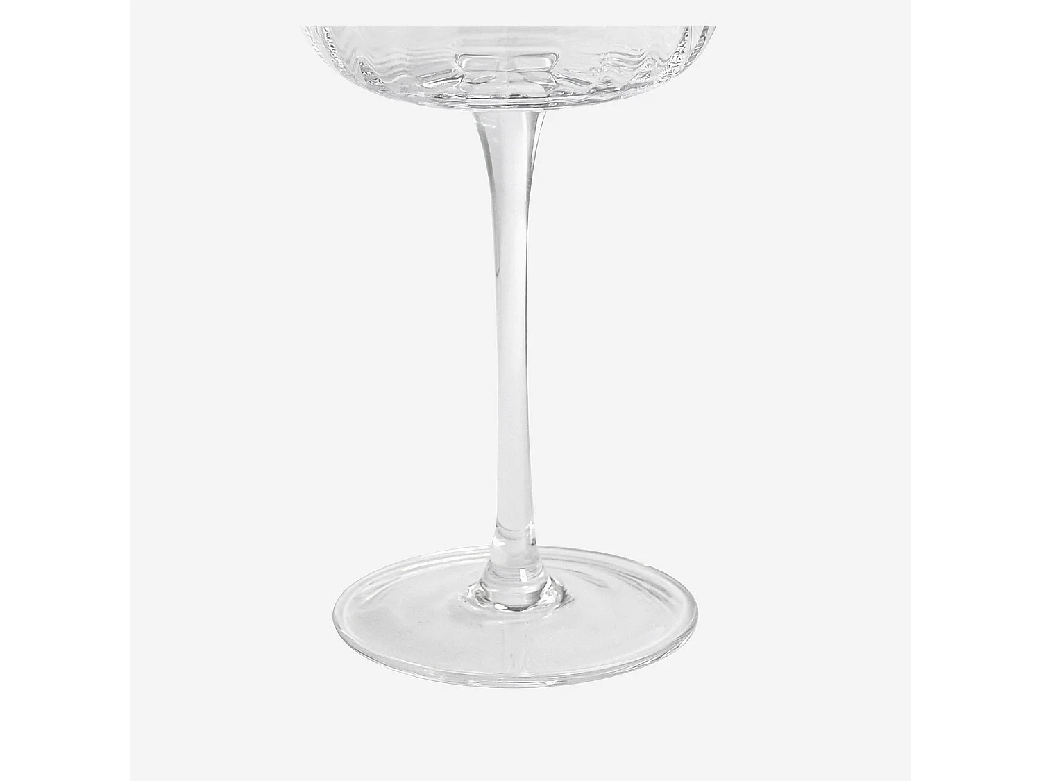 Lot de 6 verres à vin rouge en verre cristallin - 43 cl - Transparent