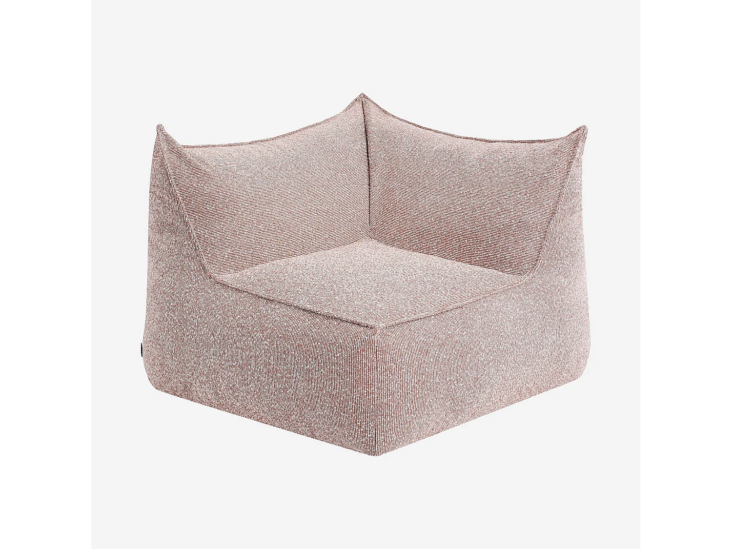 Habitat - Fauteuil d'angle de jardin en tissu déperlant - Rose argile - Terzo