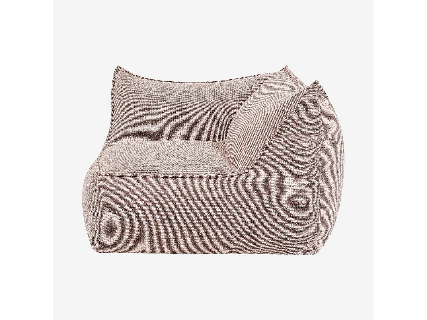Habitat - Fauteuil d'angle de jardin en tissu déperlant - Rose argile - Terzo