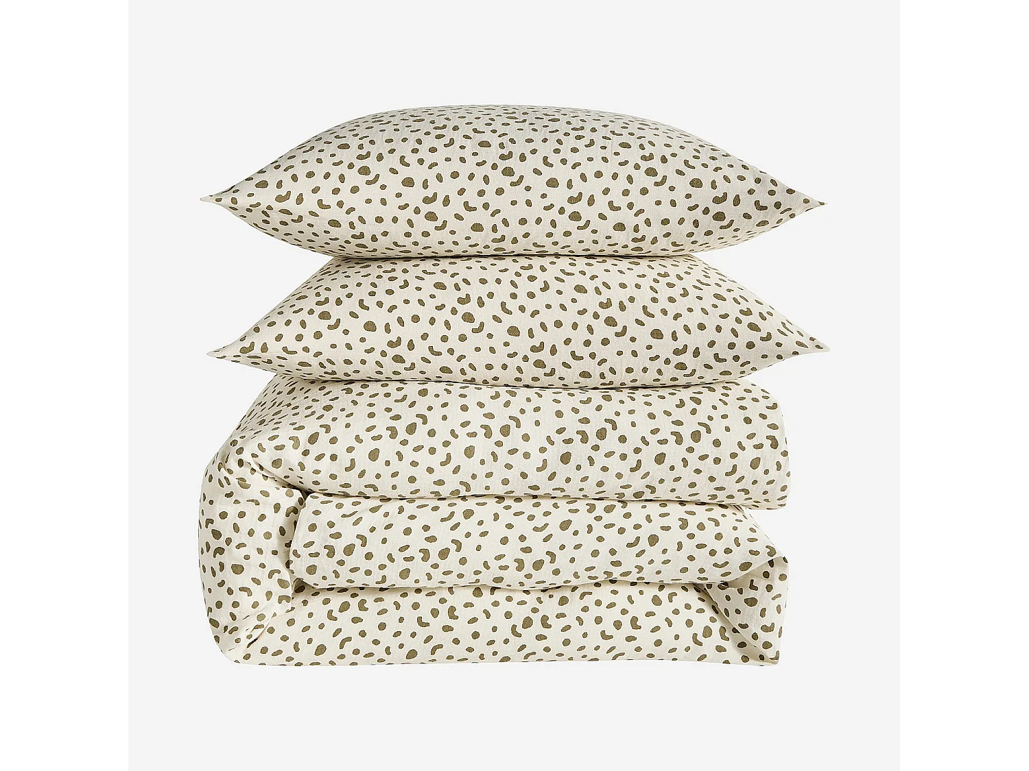 Habitat - Parure de lit en double gaze de coton - 240 x 220 cm - Bronze - Design by Floriane Jacques - Briac