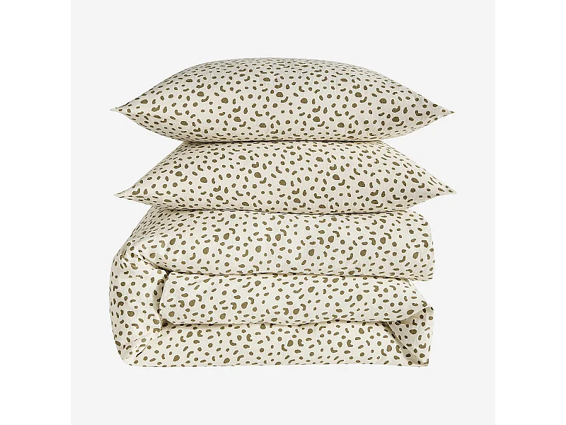 Habitat - Parure de lit en double gaze de coton - 240 x 220 cm - Bronze - Design by Floriane Jacques - Briac