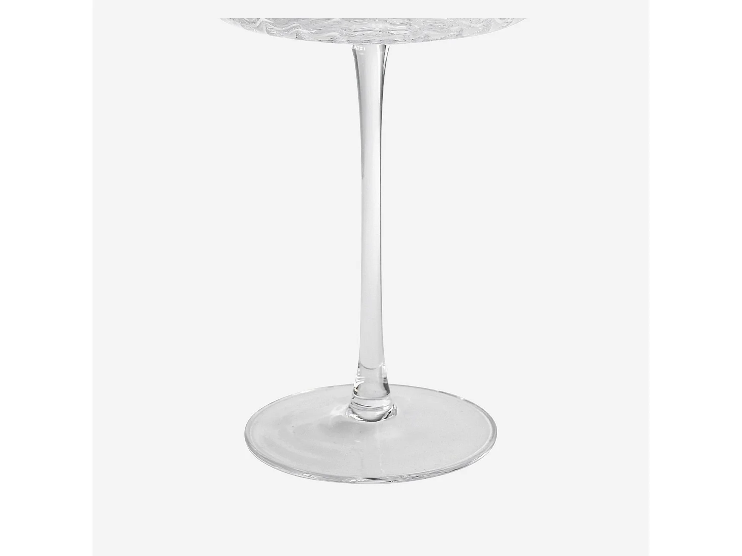 Lot de 6 coupes à champagne en verre cristallin - 32 cl - Transparent