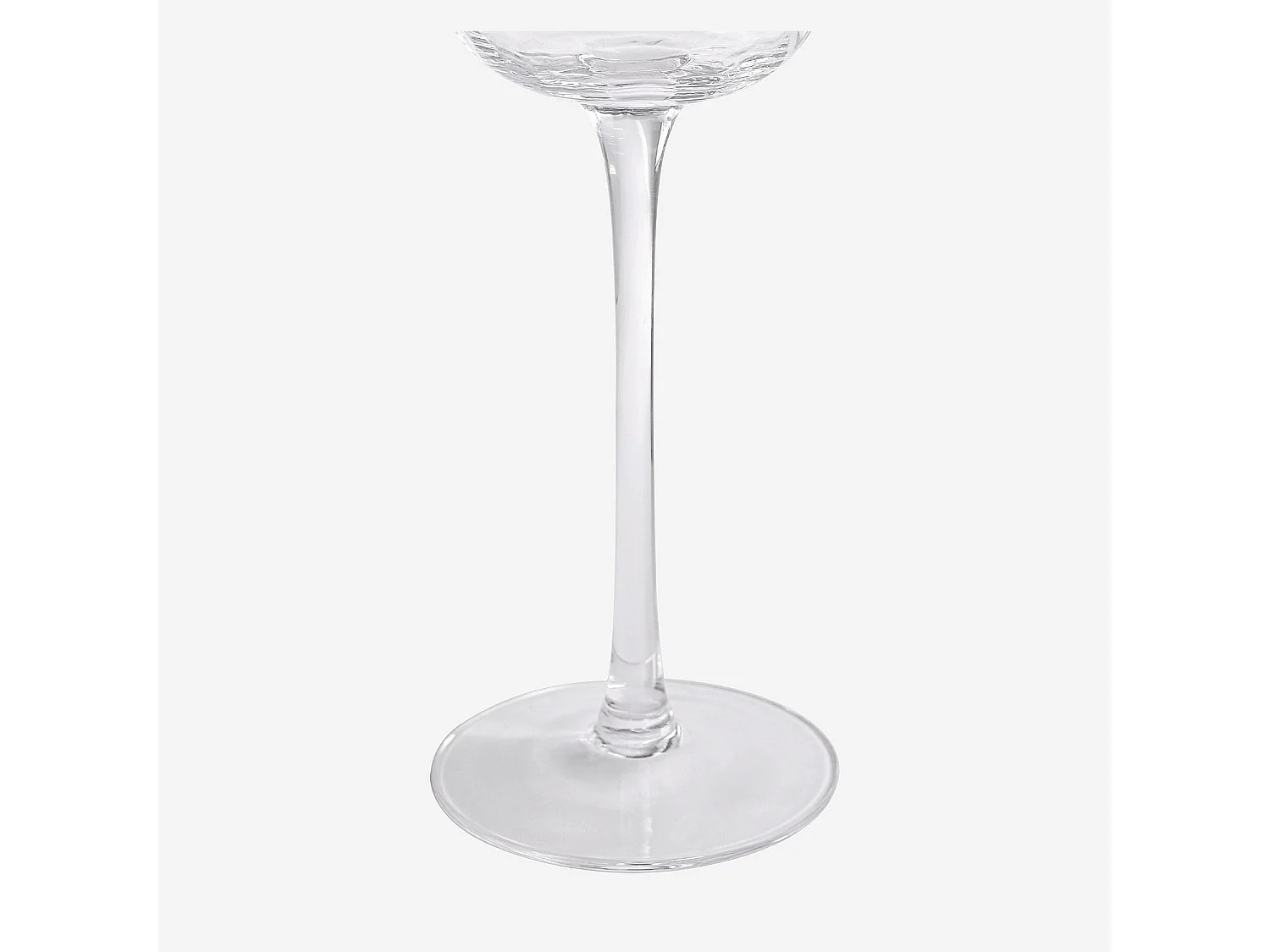 Lot de 6 flûtes à champagne en verre cristallin - 28 cl - Transparent