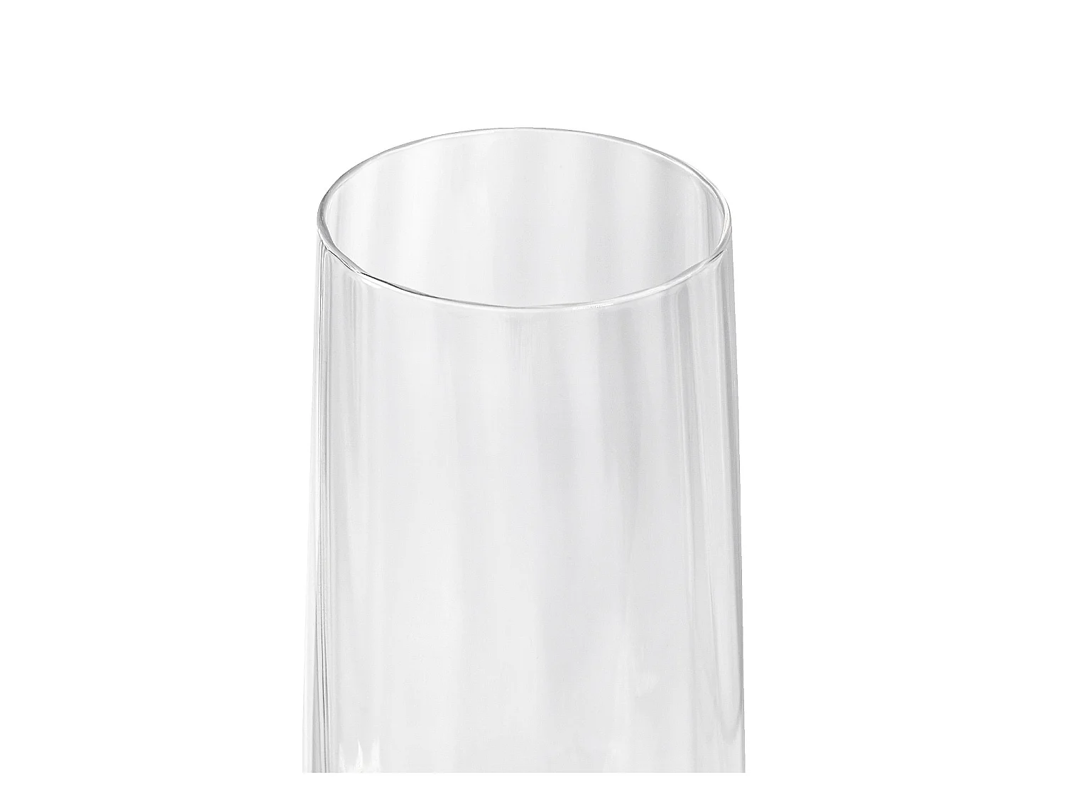Habitat - Lot de 6 flûtes à champagne en verre cristallin - 28 cl - Transparent - Cleo