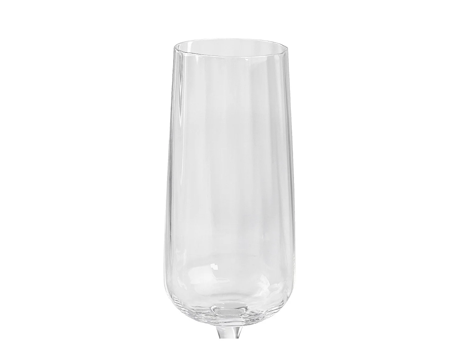Habitat - Lot de 6 flûtes à champagne en verre cristallin - 28 cl - Transparent - Cleo