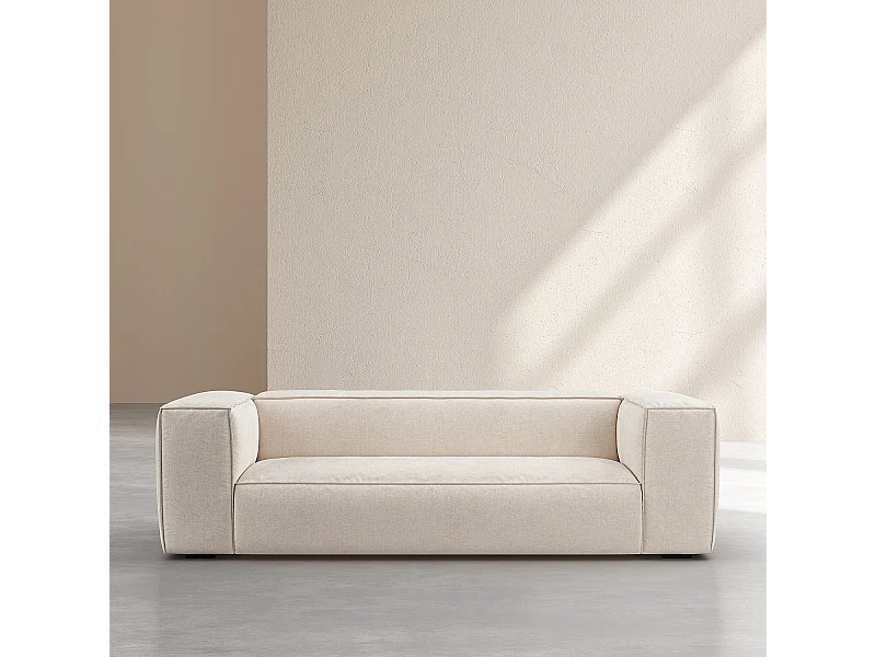 Habitat - Canapé 4 places en tissu Kumal - Écru - Edwin