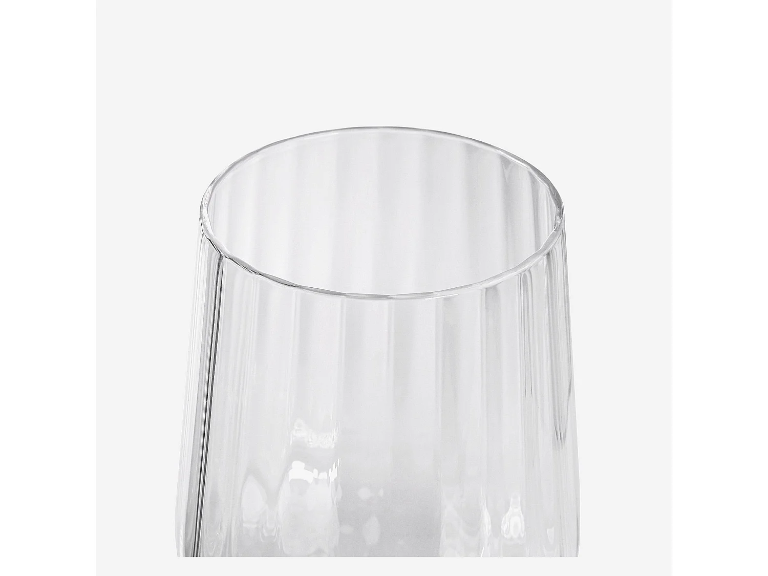 Lot de 6 verres à vin blanc en verre cristallin - 33 cl - Transparent
