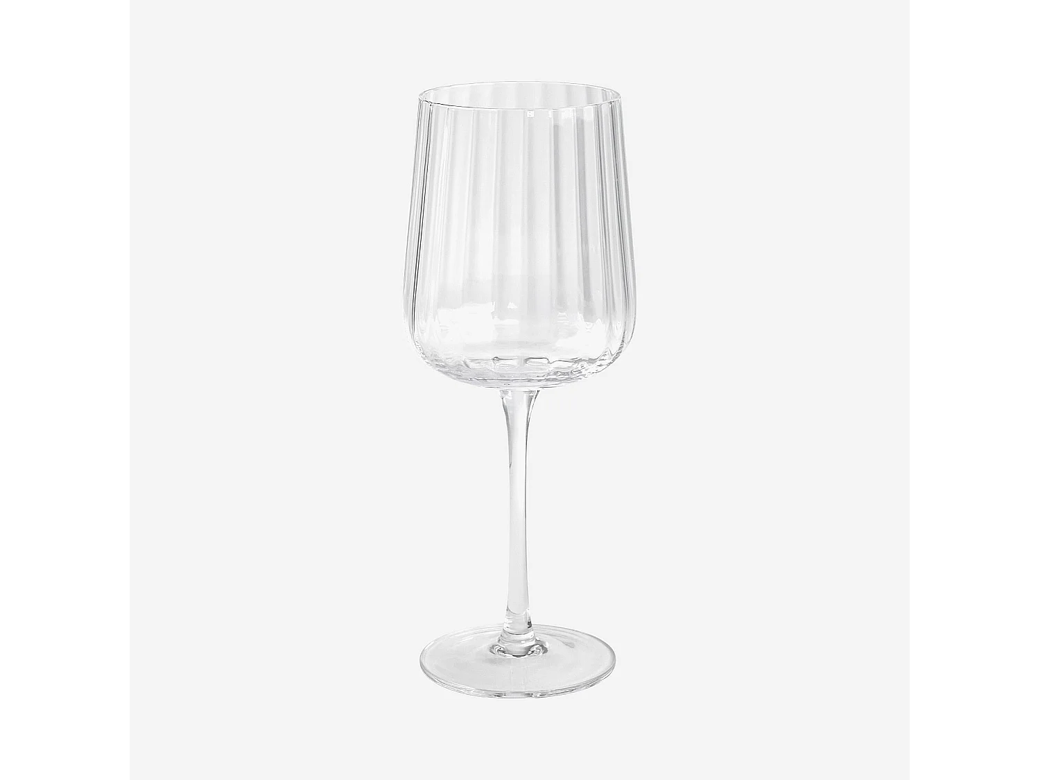 Lot de 6 verres à vin blanc en verre cristallin - 33 cl - Transparent