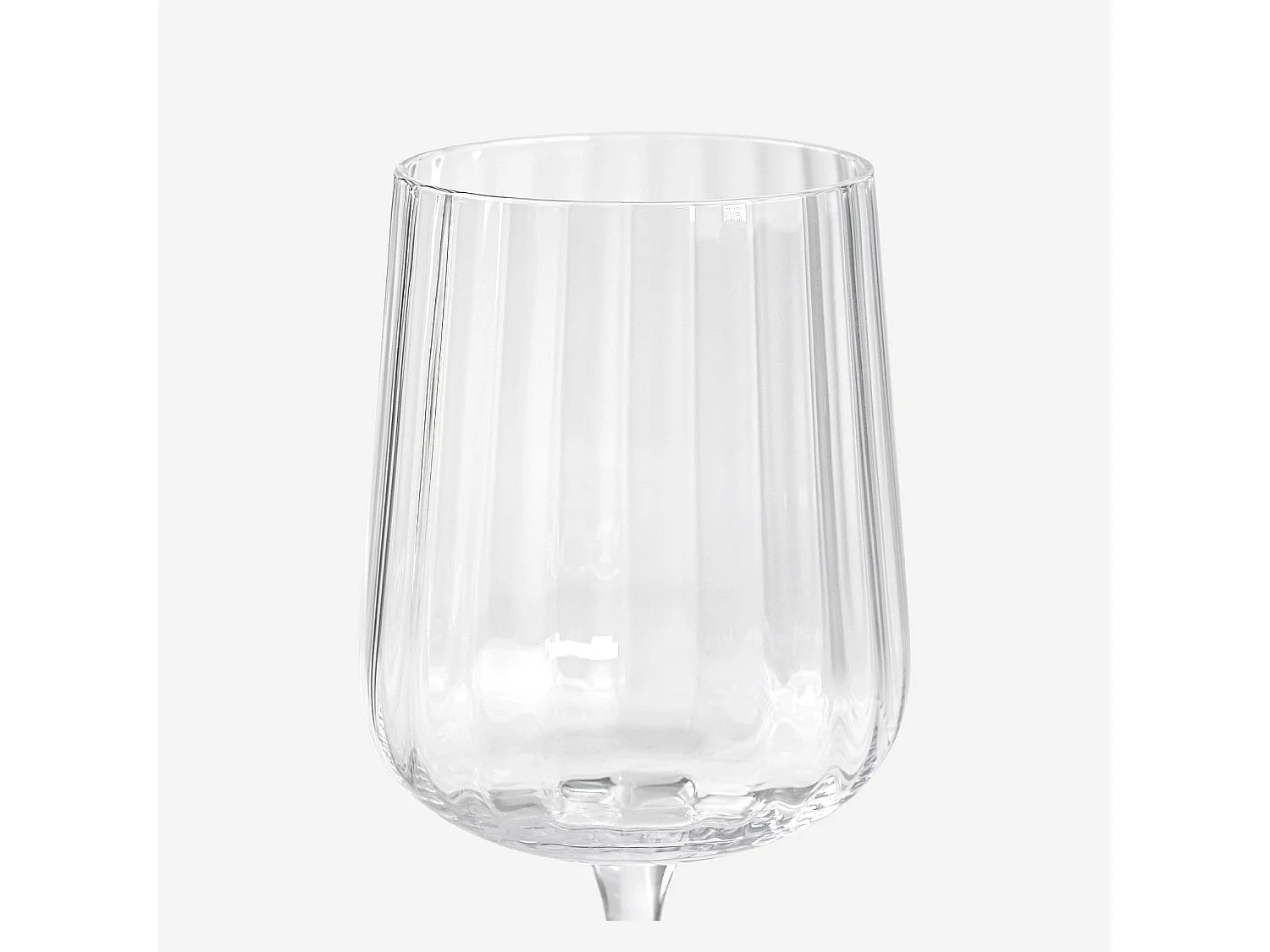 Lot de 6 verres à vin blanc en verre cristallin - 33 cl - Transparent