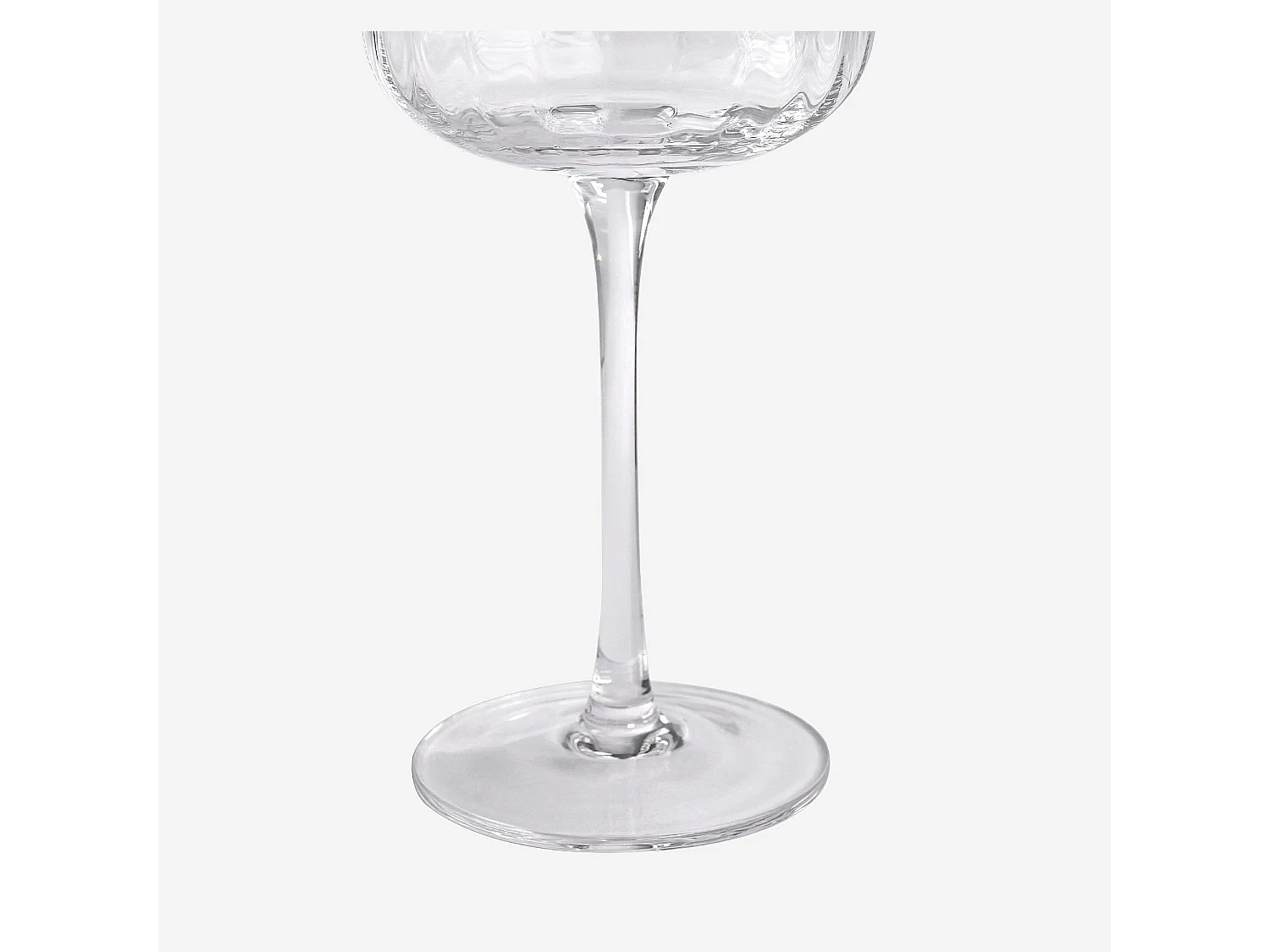 Lot de 6 verres à vin blanc en verre cristallin - 33 cl - Transparent
