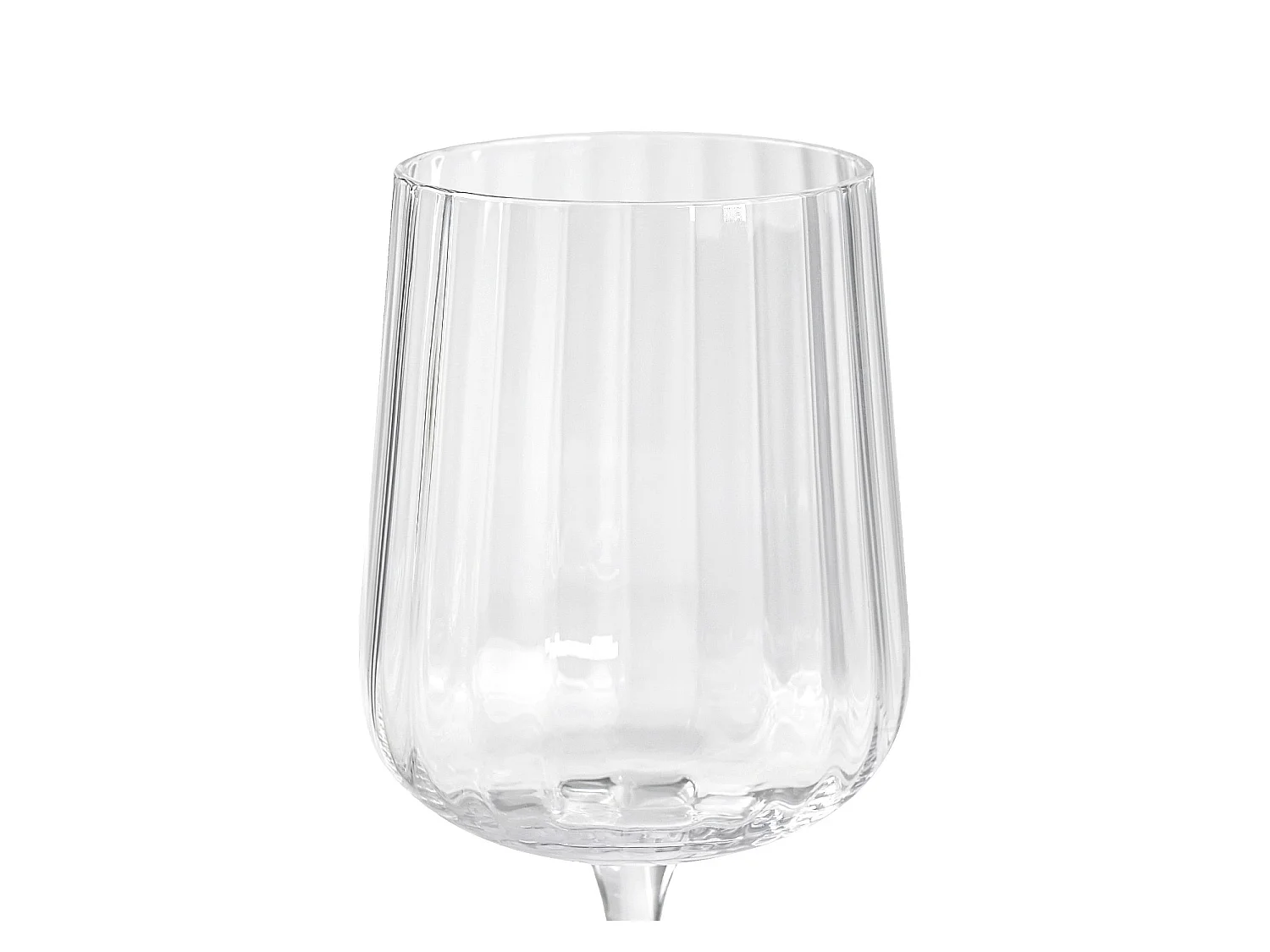 Habitat - Lot de 6 verres à vin blanc en verre cristallin - 33 cl - Transparent - Cleo