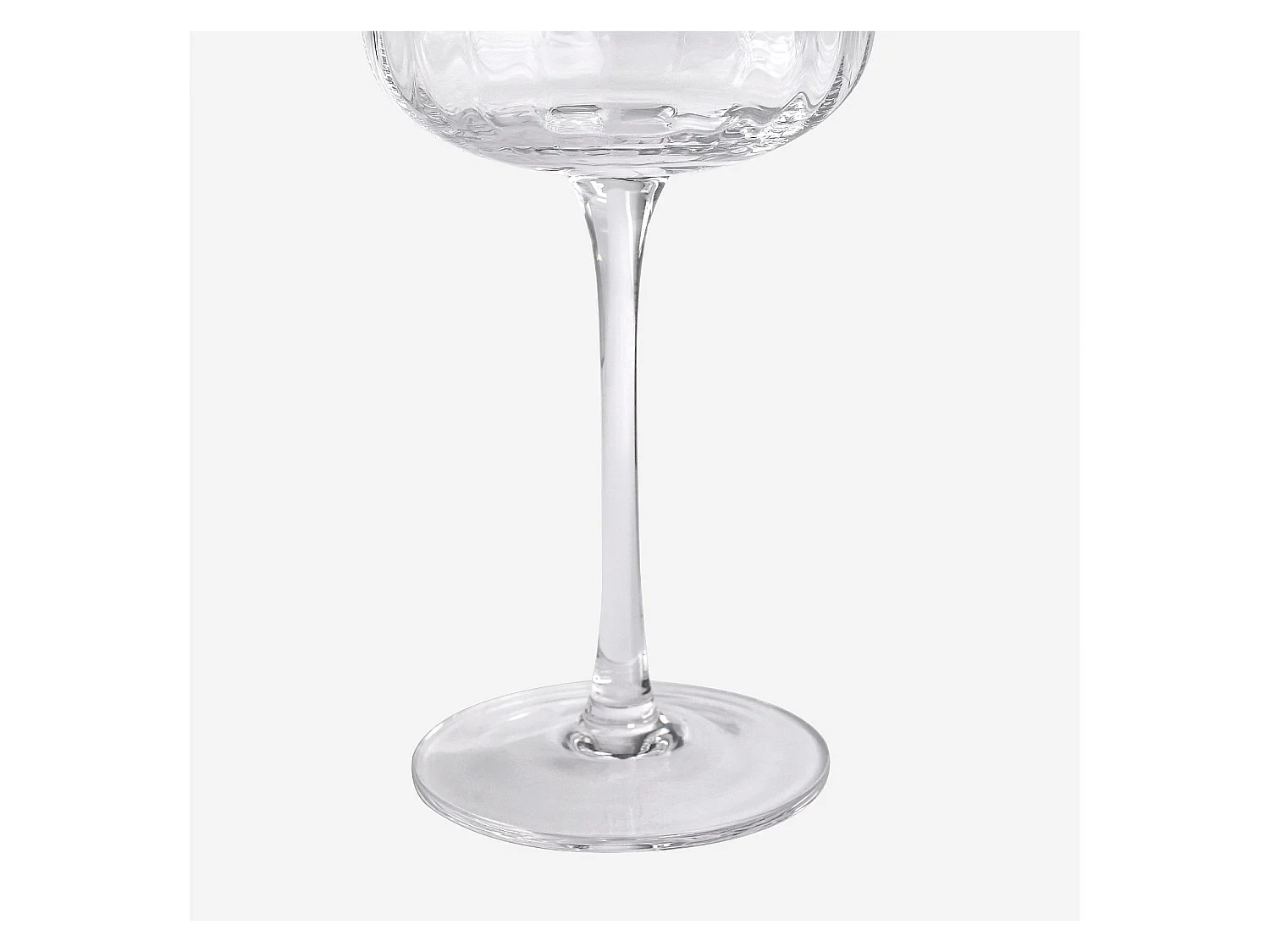 Habitat - Lot de 6 verres à vin blanc en verre cristallin - 33 cl - Transparent - Cleo