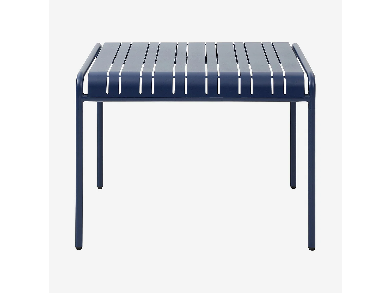 Habitat - Table de jardin en acier - 100 x 100 cm - Bleu nuit - Azur