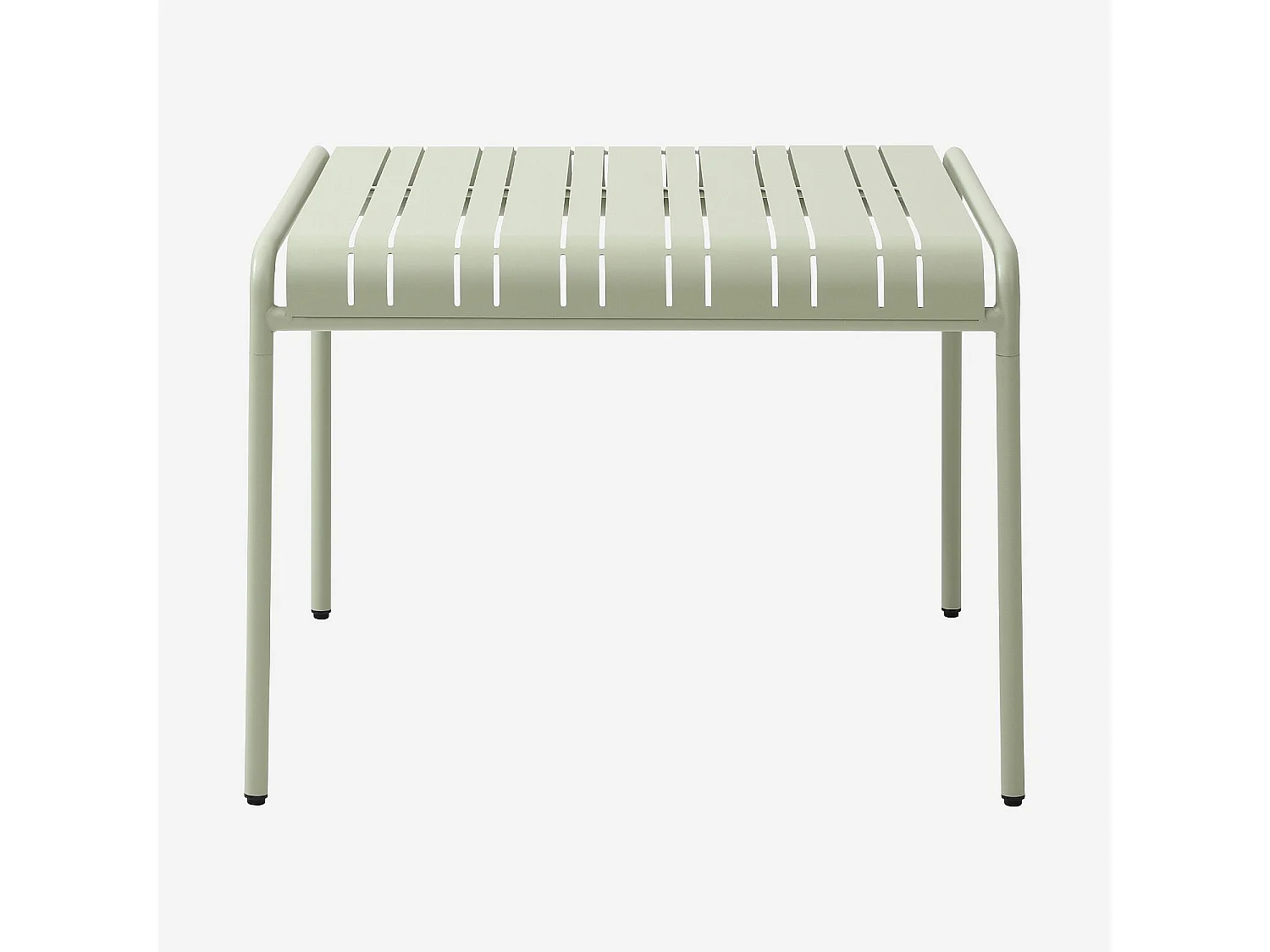 Habitat - Table de jardin en acier - 100 x 100 cm - Vert pistache - Azur