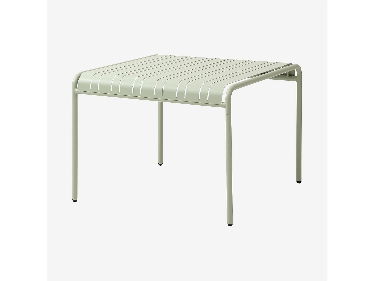 Habitat - Table de jardin en acier - 100 x 100 cm - Vert pistache - Azur