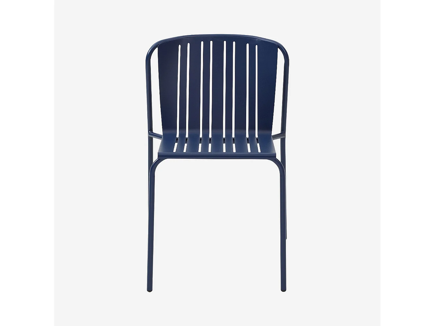 Chaise de jardin en acier - Bleu nuit