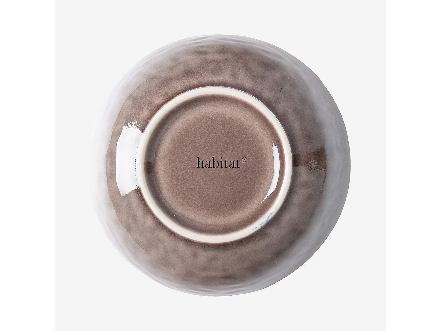 Lot de 6 bols en grès à émail réactif - Marron glacé