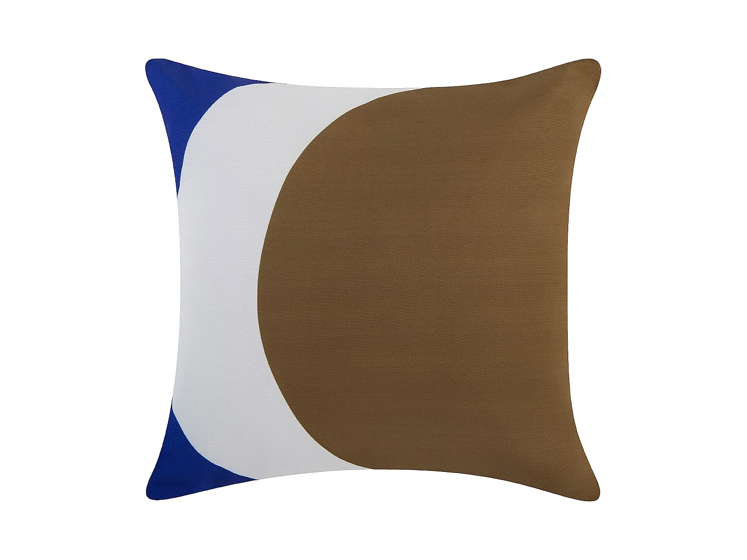 Habitat - Coussin d'extérieur déperlant et anti-UV - 50 x 50 cm - Bronze et Bleu profond - Design by Floriane Jacques - Clarisse