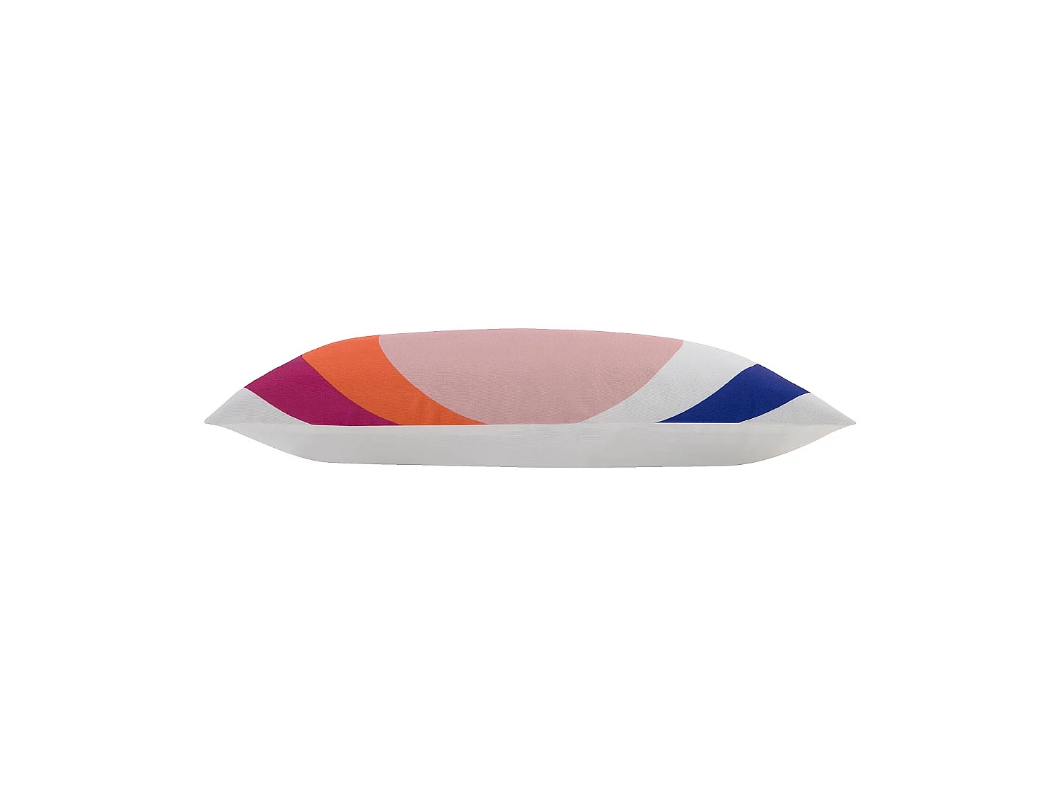 Habitat - Coussin d'extérieur déperlant et anti-UV - 40 x 80 cm - Rose et Bleu profond - Design by Floriane Jacques - Clarisse