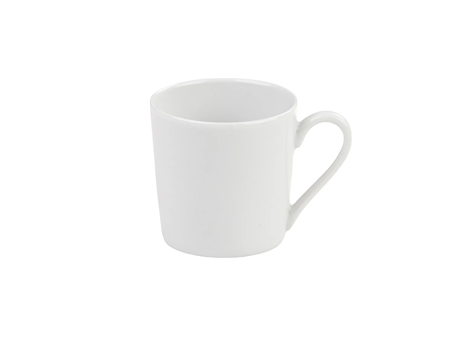 Habitat - Lot de 6 tasses à thé avec soucoupes en porcelaine - 22 cl - Blanc - Solene