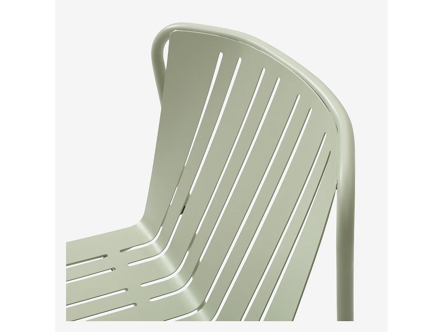 Chaise de jardin en acier - Vert pistache