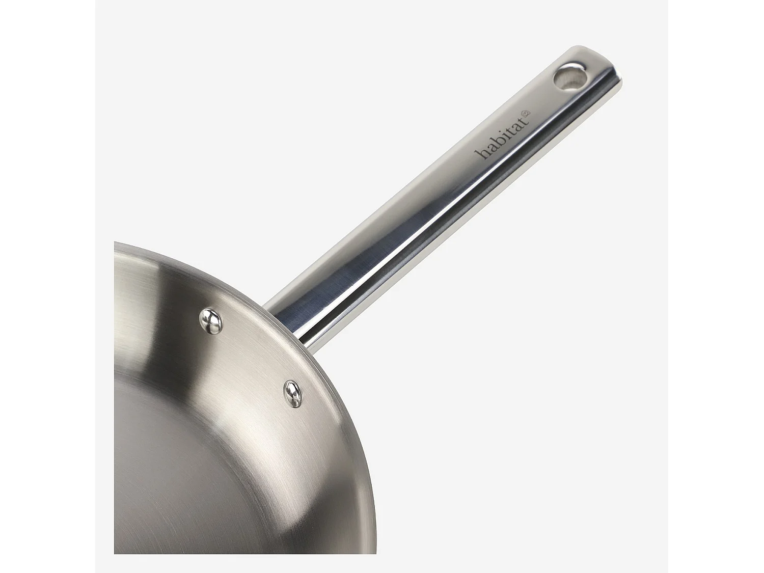 Poêle en acier inoxydable tous feux - 28 cm