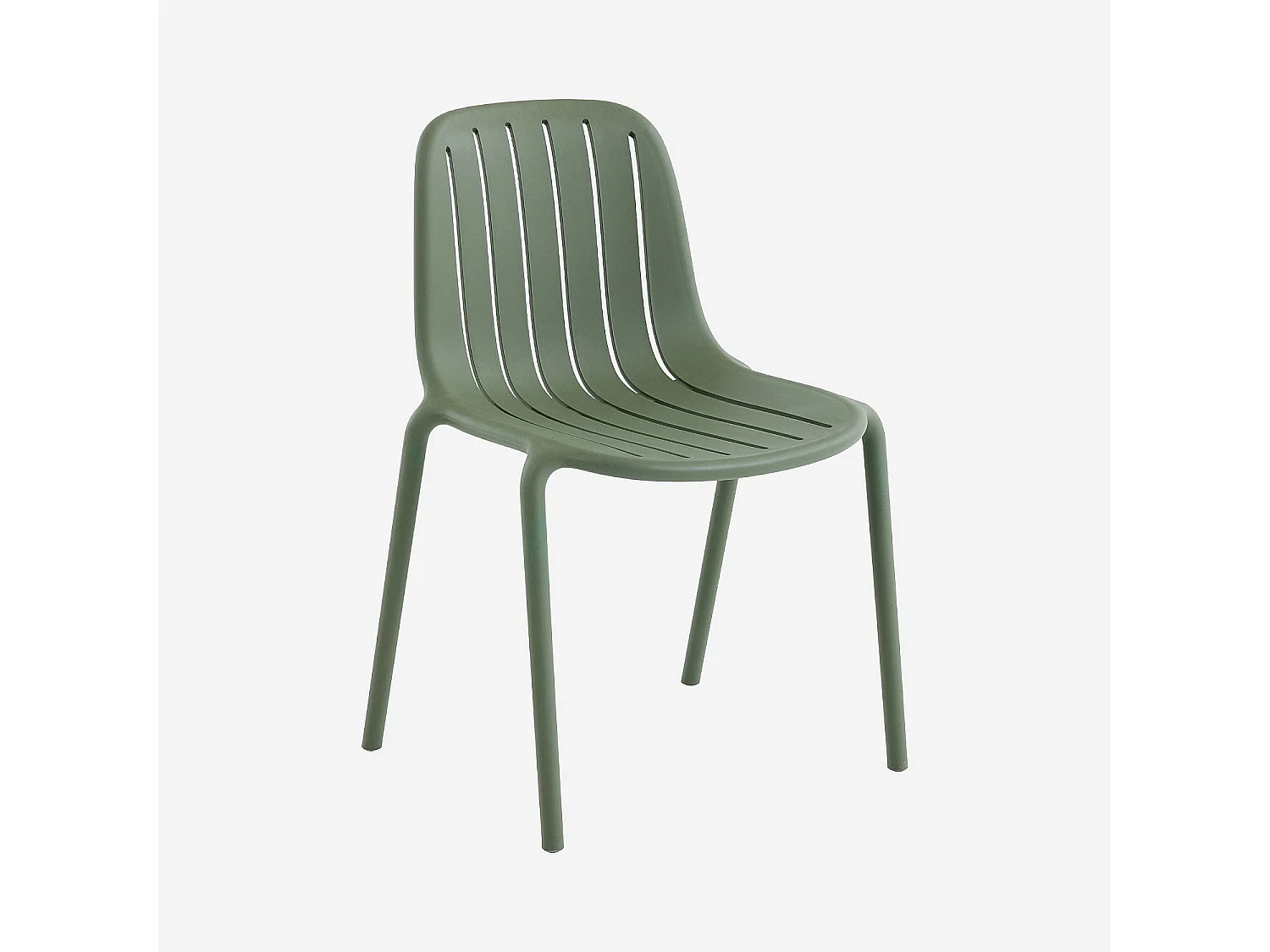 Chaise de jardin en polypropylène - Vert olive