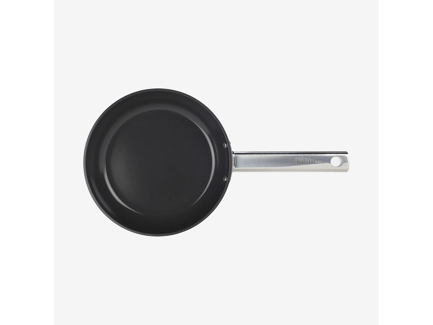 Habitat - Poêle en aluminium avec revêtement céramique tous feux - 20 cm - Noir - Epure