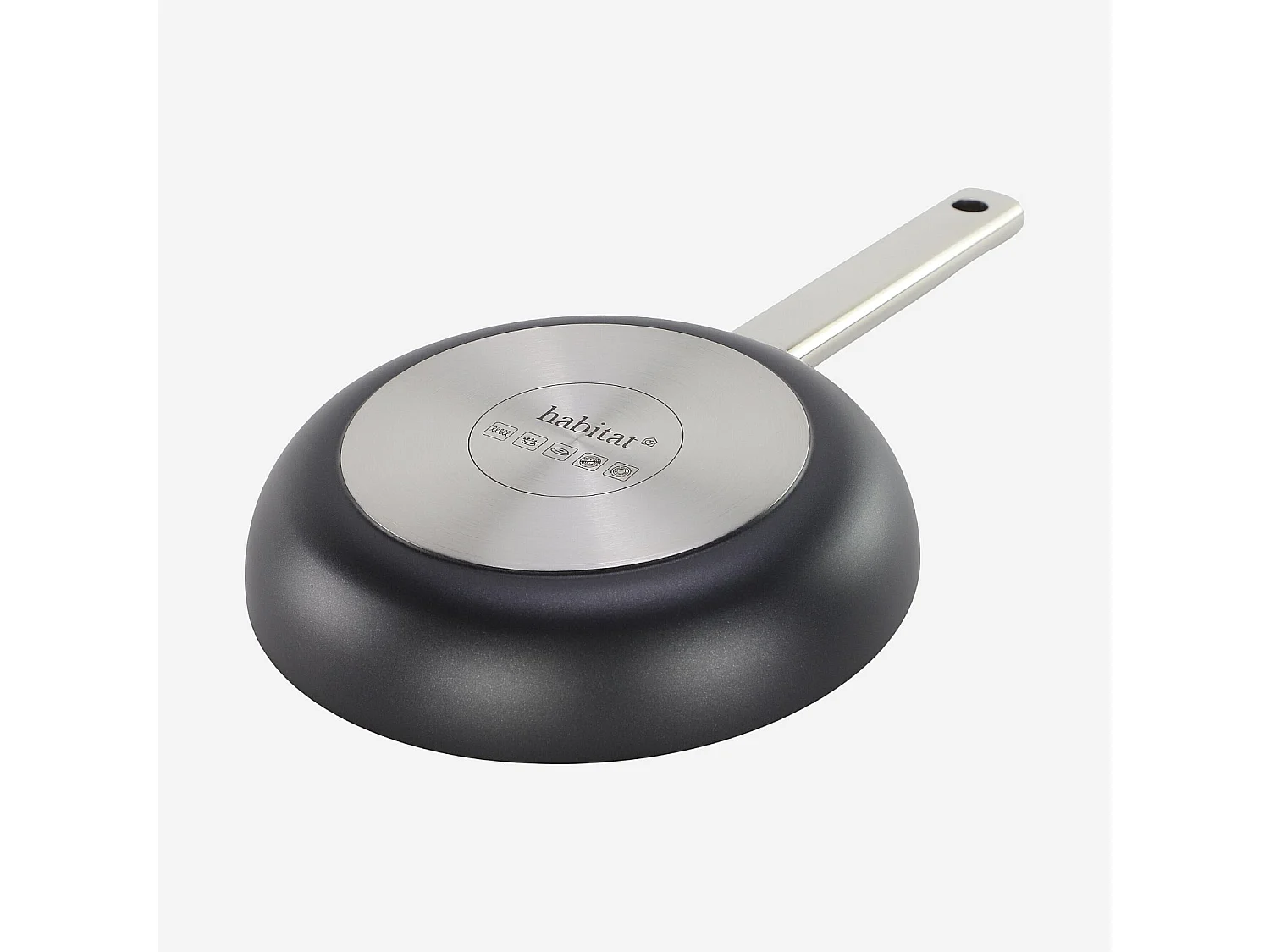 Poêle en aluminium avec revêtement céramique tous feux - 20 cm - Noir