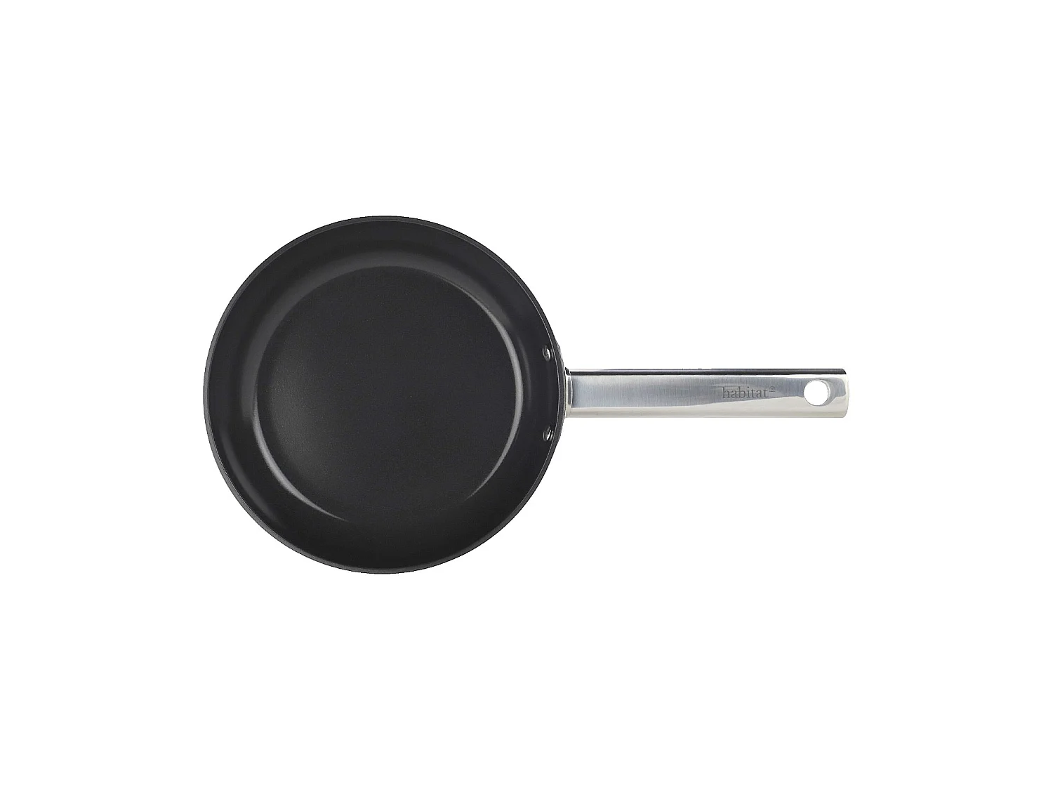 Habitat - Poêle en aluminium avec revêtement céramique tous feux - 20 cm - Noir - Epure