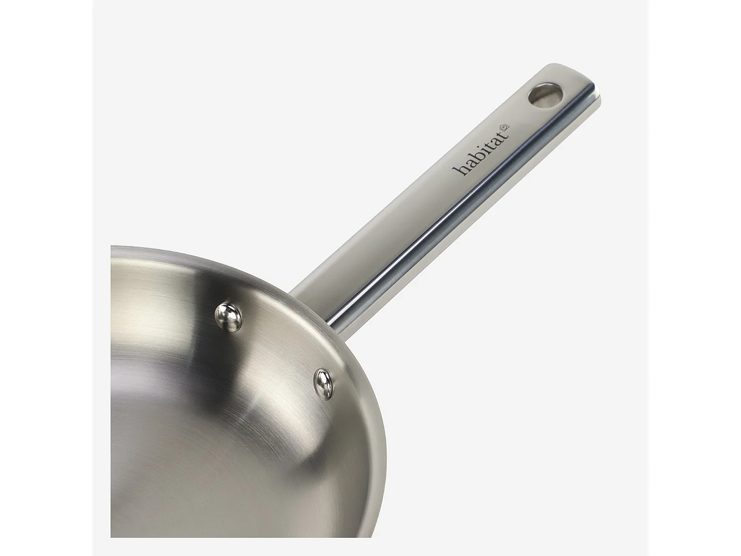 Habitat - Poêle en acier inoxydable tous feux - 20 cm  - Epure
