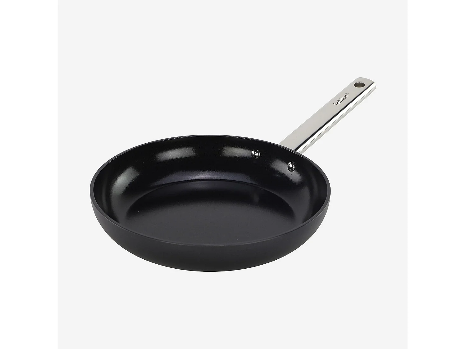 Poêle en aluminium avec revêtement céramique tous feux - 24 cm - Noir