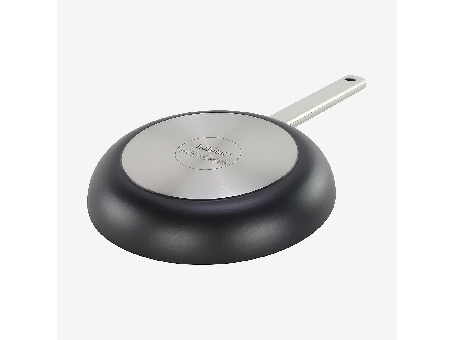 Poêle en aluminium avec revêtement céramique tous feux - 24 cm - Noir