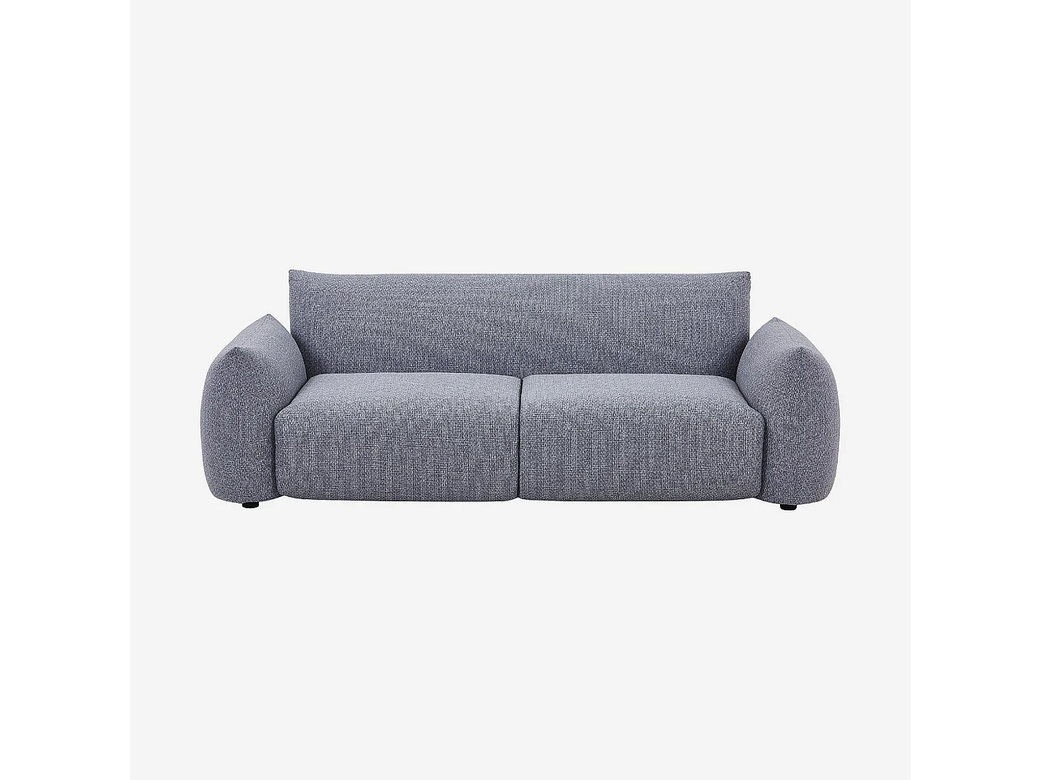 Canapé de jardin 3 places en tissu déperlant - Gris granit