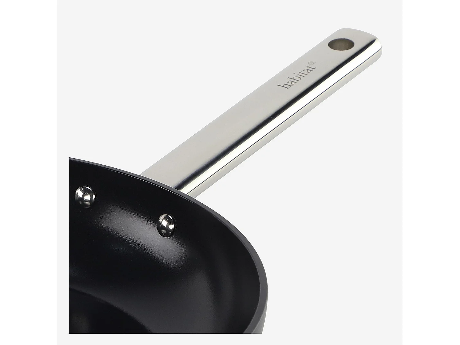 Habitat - Poêle en aluminium avec revêtement céramique tous feux - 28 cm - Noir  - Epure