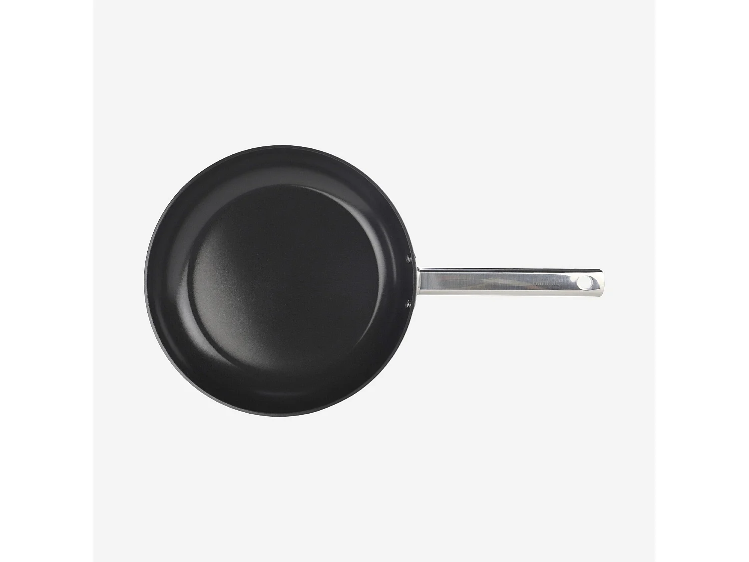 Poêle en aluminium avec revêtement céramique tous feux - 28 cm - Noir
