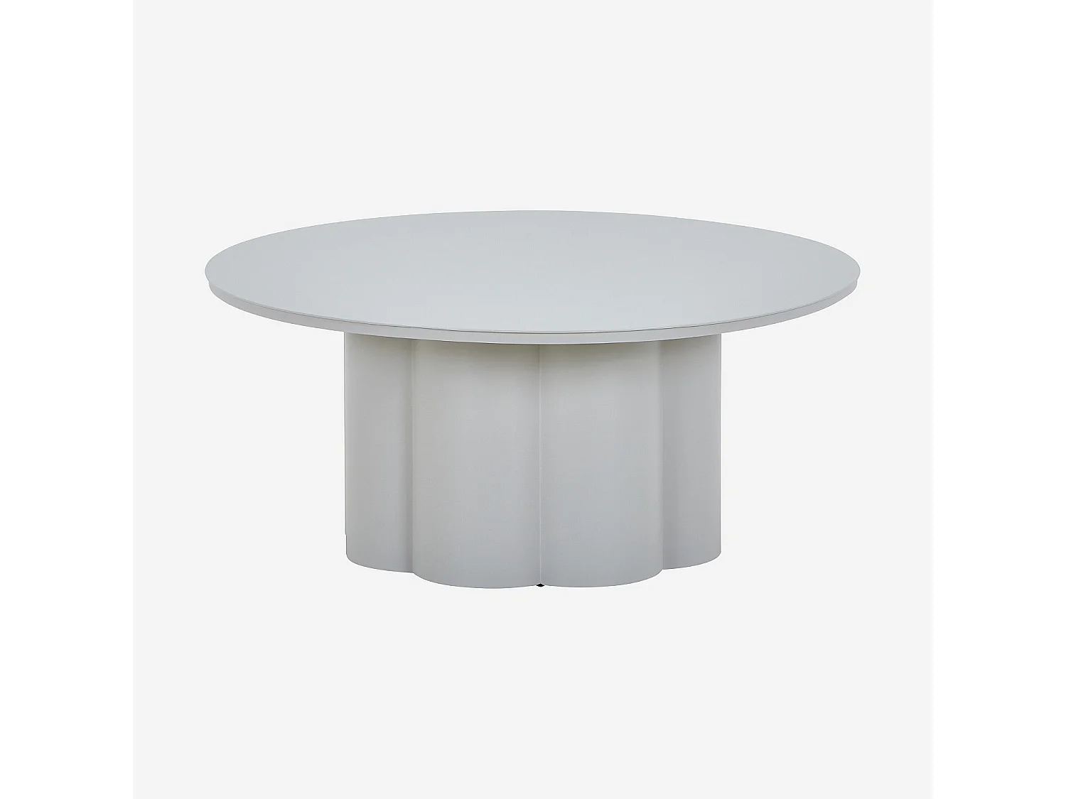 Habitat - Table basse de jardin en aluminium - Gris soie - Vilana