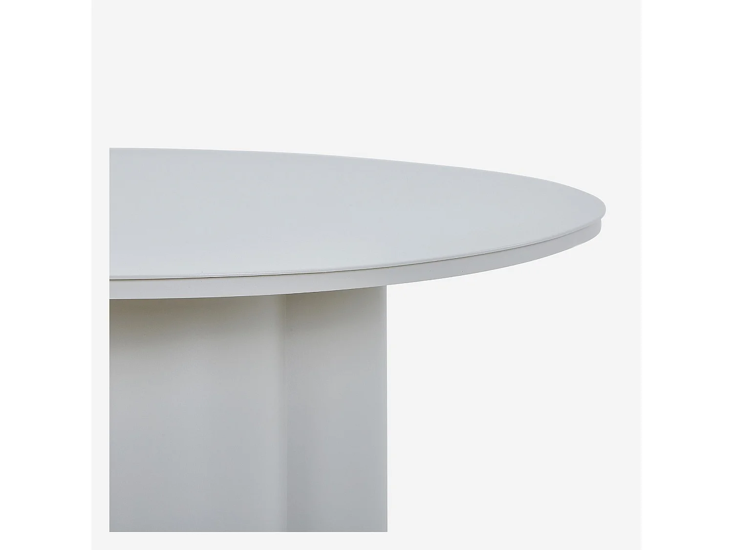 Habitat - Table basse de jardin en aluminium - Gris soie - Vilana